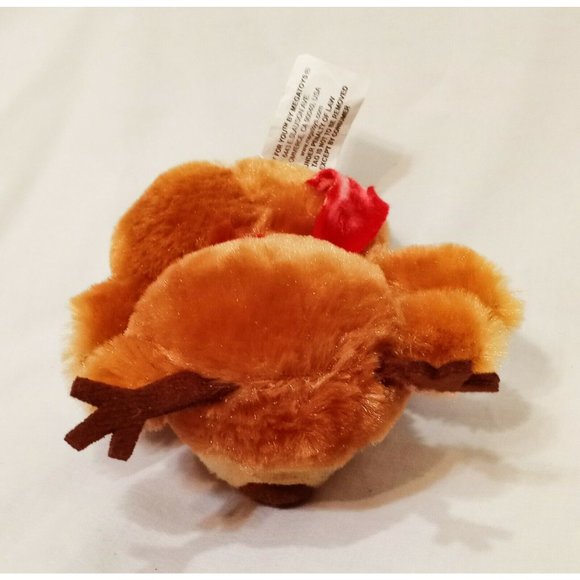 Reindeer with Scarf Plush Stuffed Animal 6" MegaToys - Picture 8 of 9